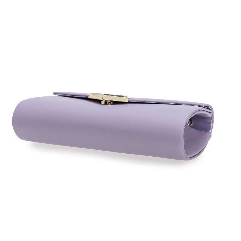 CHARMING TAILOR PU Clutch Purse for Women Evening Bag Chic Clutch Handbag for Special-occasion (Lilac) - Image 5